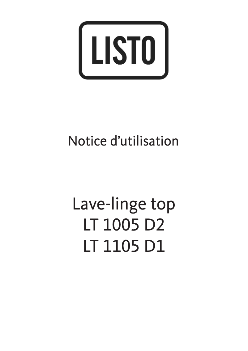 Página 1 del manual Manual de usuario Listo LT 1005 D2