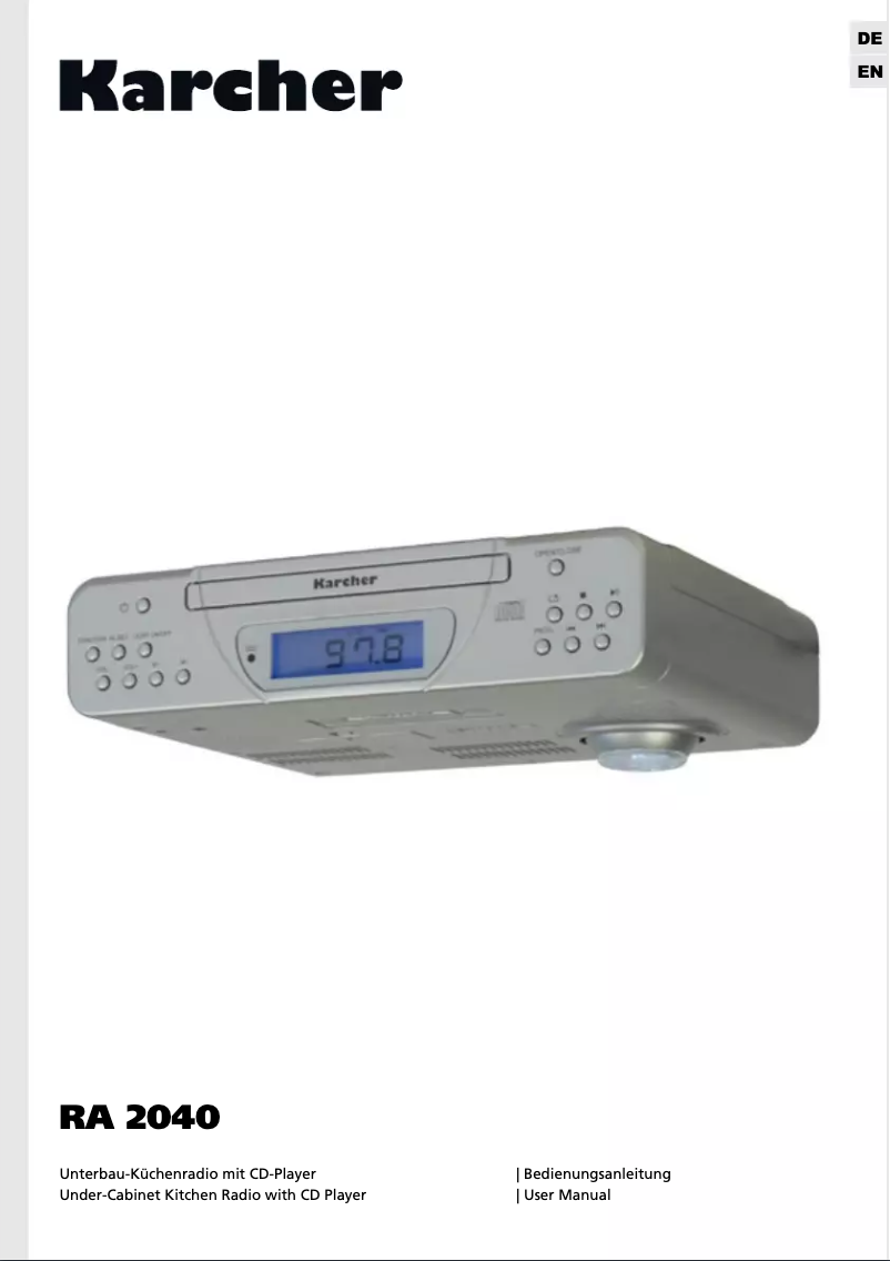 Imagen de la primera página del manual del dispositivo RA 2040