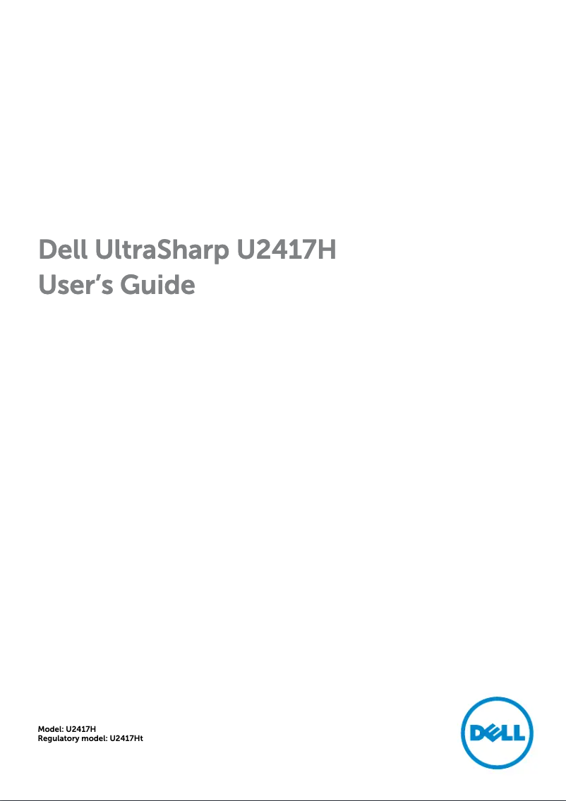 Página nº 1 - Manual de usuario Dell UltraSharp U2417HWh
