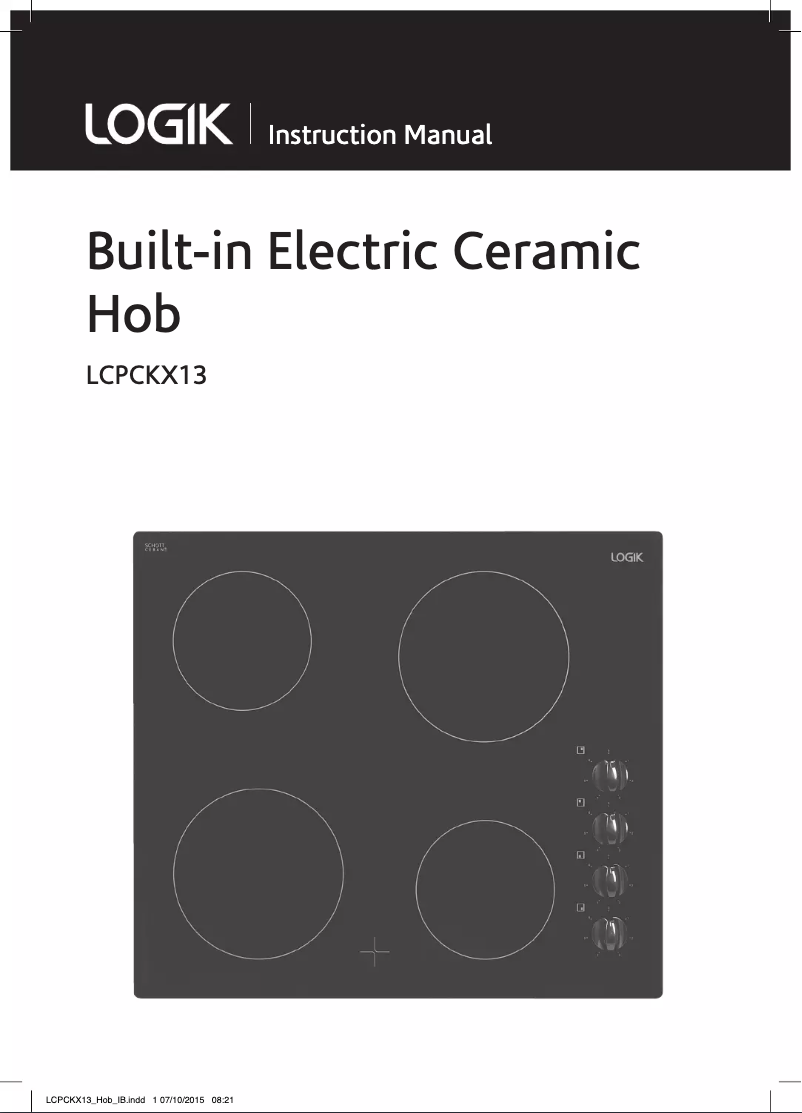 Imagen de la primera página del manual del dispositivo LCPCKX13
