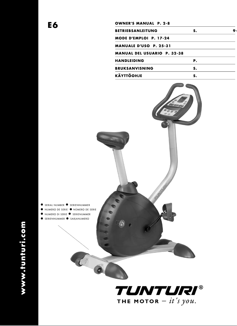 Imagen de la primera página del manual del dispositivo E6