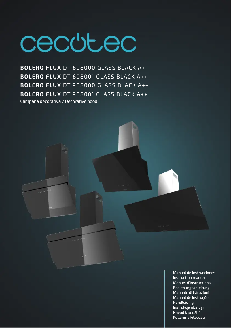 Imagen de la primera página del manual del dispositivo Bolero Flux DT 608001