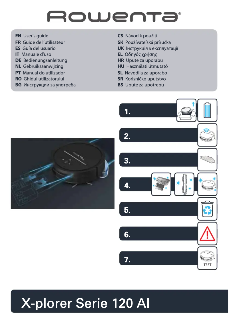 Imagen de la primera página del manual del dispositivo X-Plorer Serie 120 AI RR7865