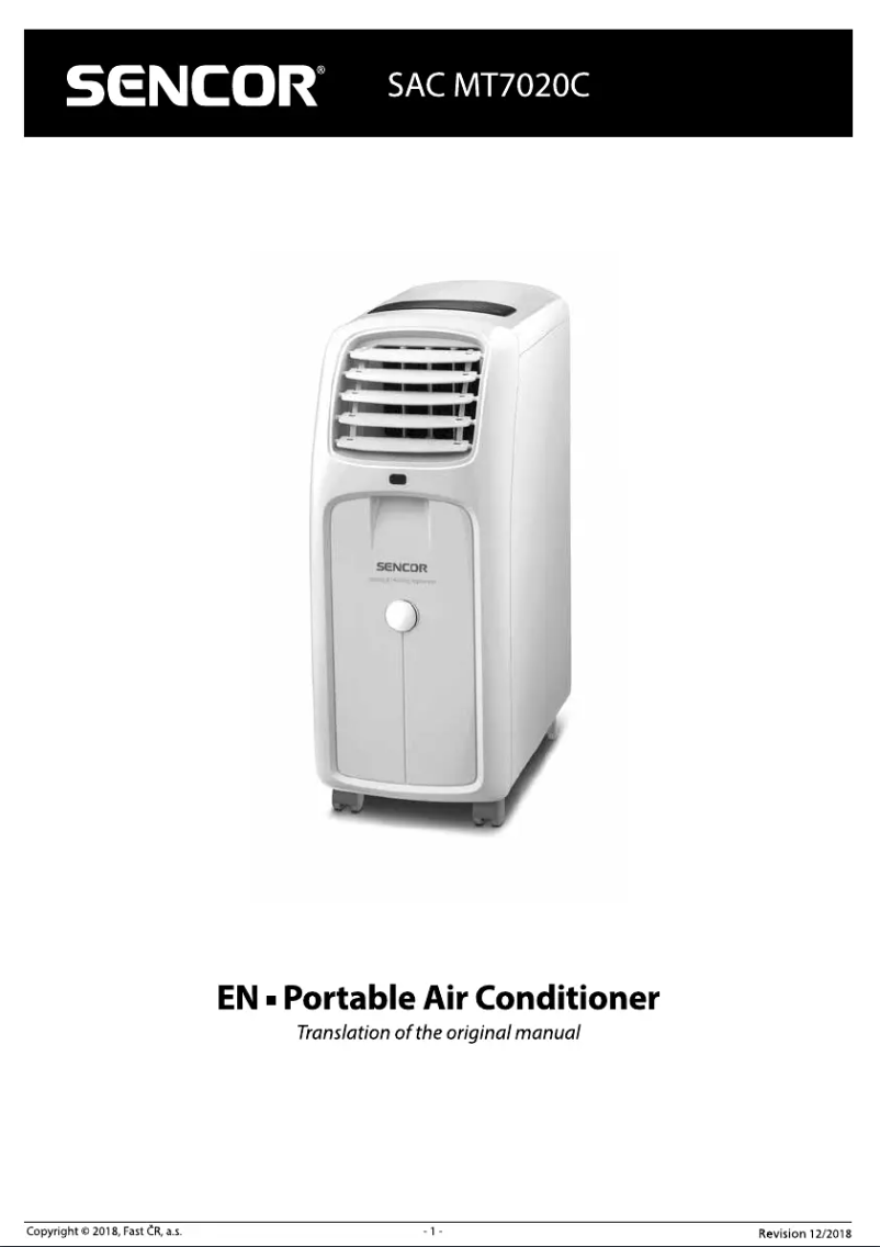 Página 1 del manual Manual de usuario Sencor SAC MT7020C