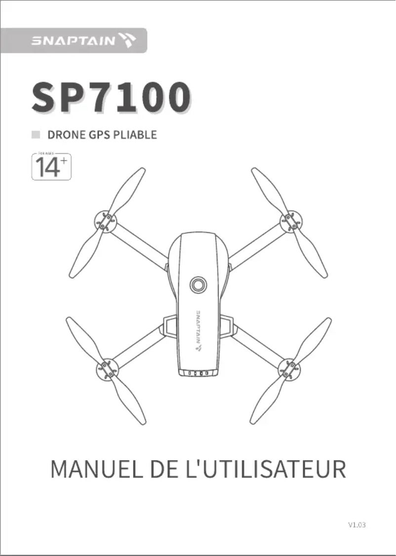 Imagen de la primera página del manual del dispositivo SP7100
