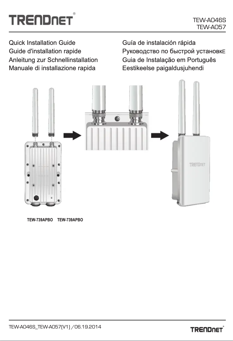 Imagen de la primera página del manual del dispositivo TEW-AO57