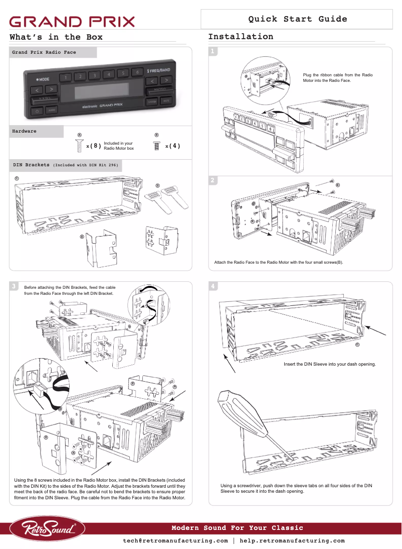 Página 1 del manual Manual de usuario RetroSound Grand Prix M1A