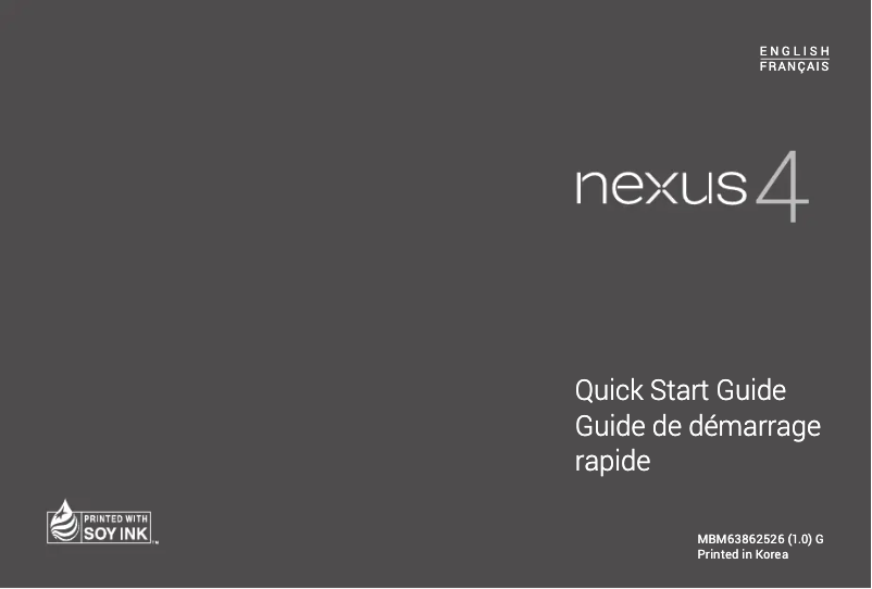 Imagen de la primera página del manual del dispositivo LG-E960