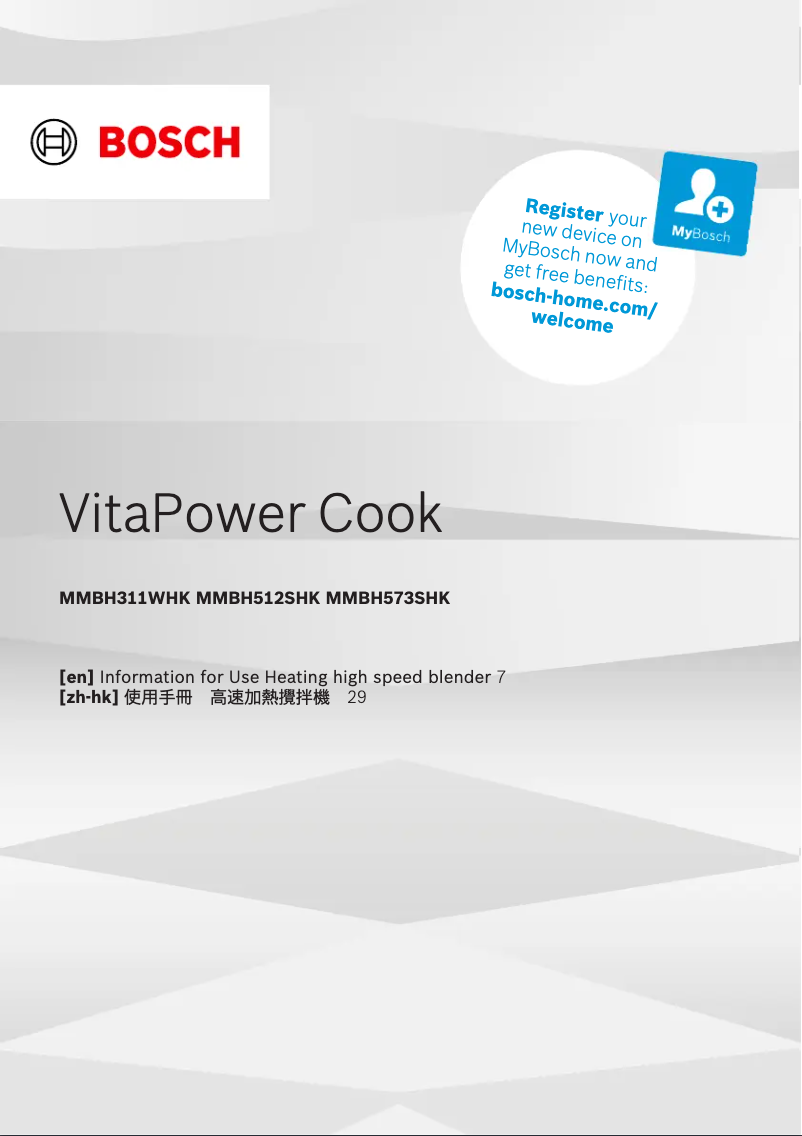 Imagen de la primera página del manual del dispositivo MMBH311WHK