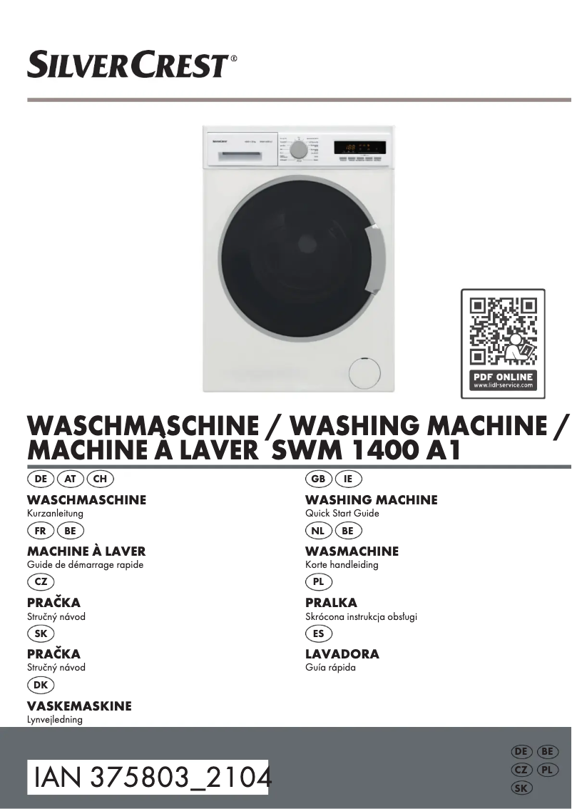 Imagen de la primera página del manual del dispositivo SWM 1400 A1