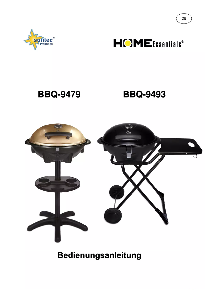 Imagen de la primera página del manual del dispositivo BBQ-9493