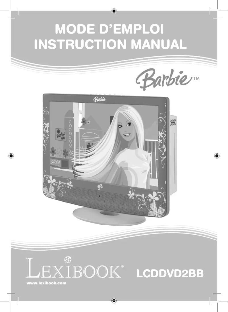 Imagen de la primera página del manual del dispositivo Barbie LCDDVD2BB