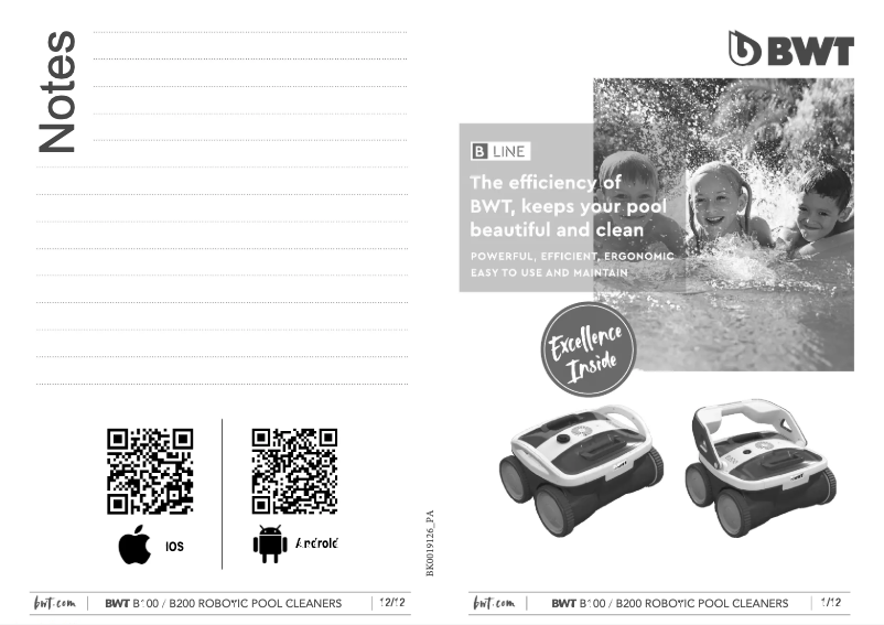 Imagen de la primera página del manual del dispositivo B200