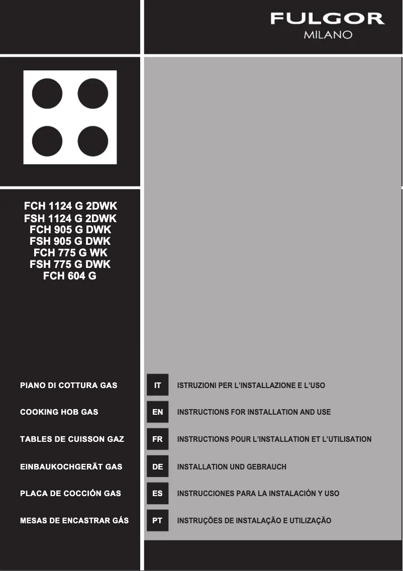 Imagen de la primera página del manual del dispositivo FCH 604 G