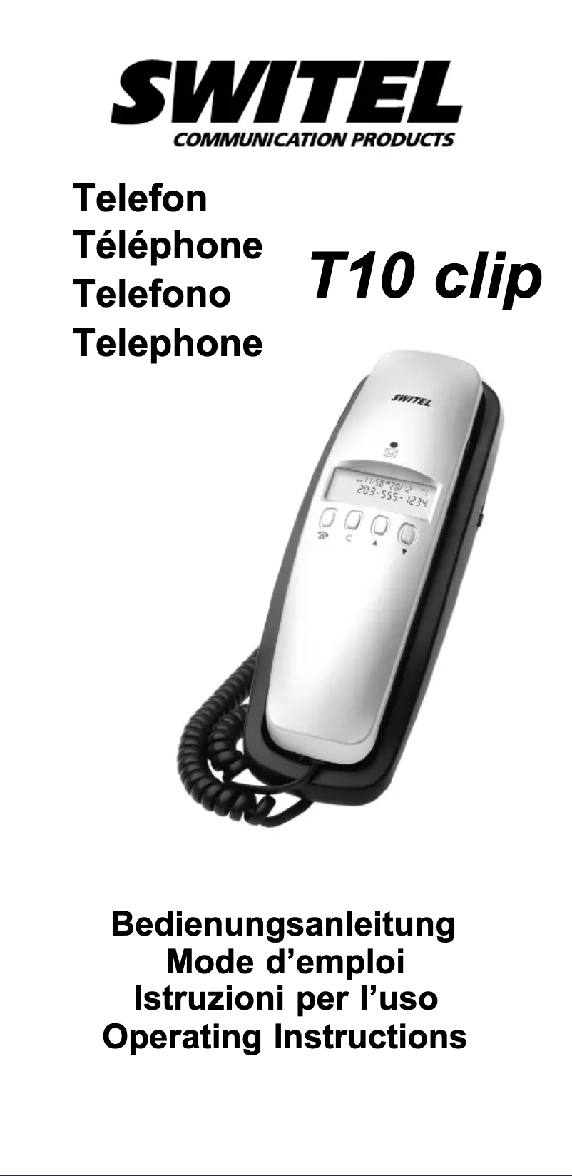 Imagen de la primera página del manual del dispositivo T10 Easy clip