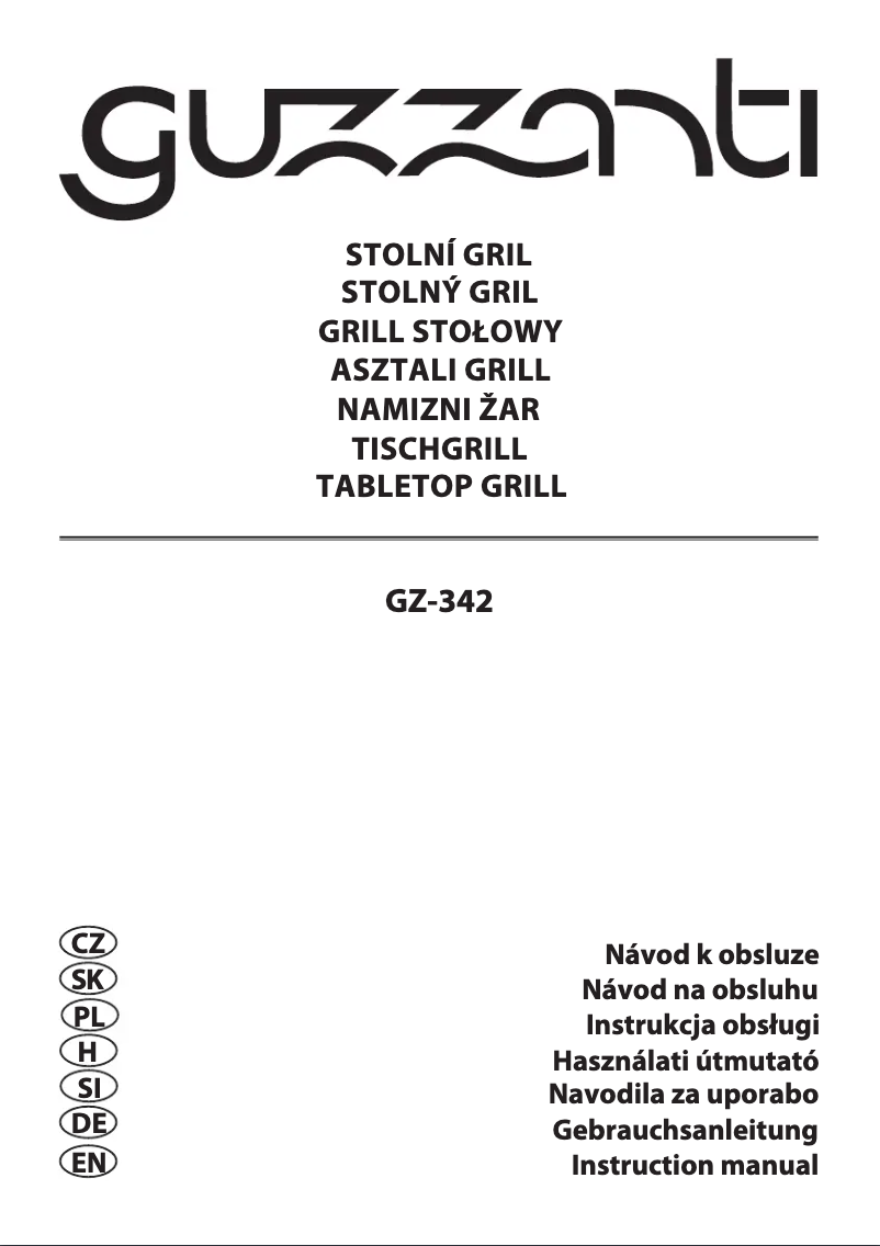 Página 1 del manual Manual de usuario Guzzanti GZ 342