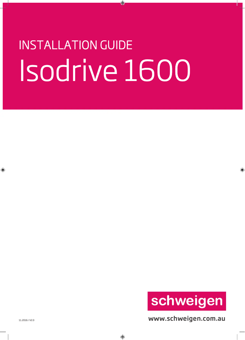 Página 1 del manual Guía de instalación Schweigen KLS-ALBW9S