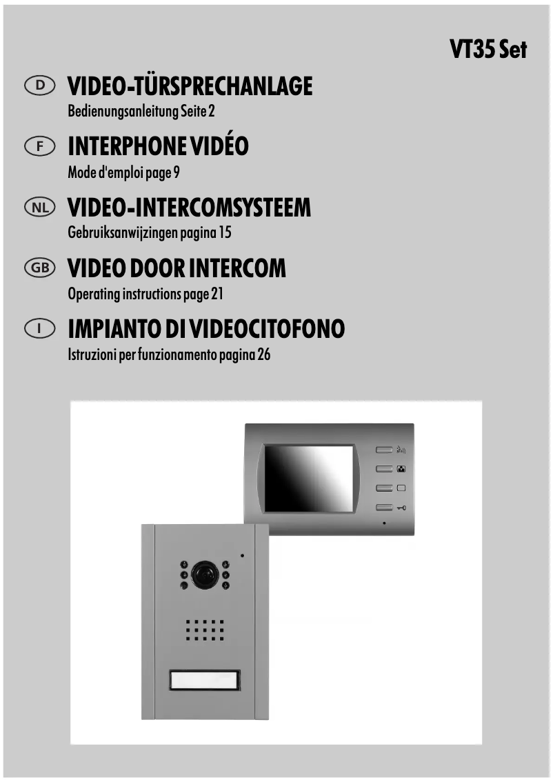 Imagen de la primera página del manual del dispositivo VT35