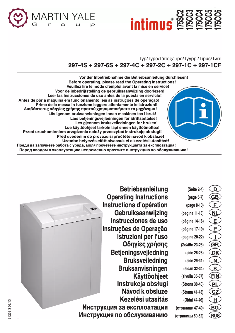 Página 1 del manual Manual de usuario Intimus Pro 175 SC2 5.8