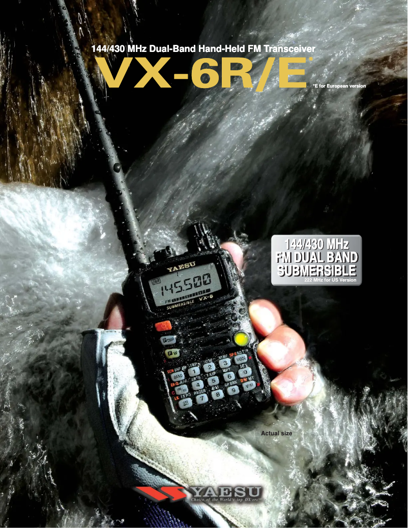 Página nº 1 - Folleto Yaesu VX-6R