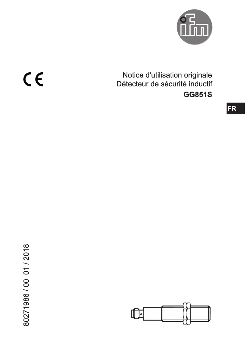 Página 1 del manual Manual de usuario IFM GG851S