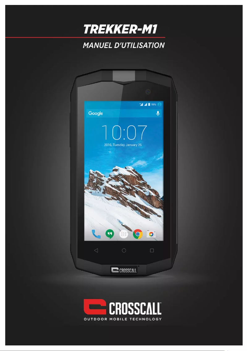 Página 1 del manual Manual de usuario Crosscall Trekker-M1