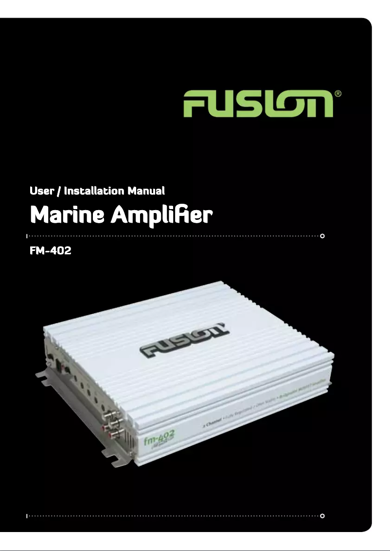 Imagen de la primera página del manual del dispositivo FM-402