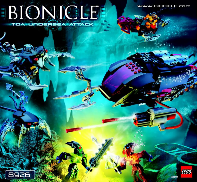Página 1 del manual Manual de usuario Lego Bionicle 8926