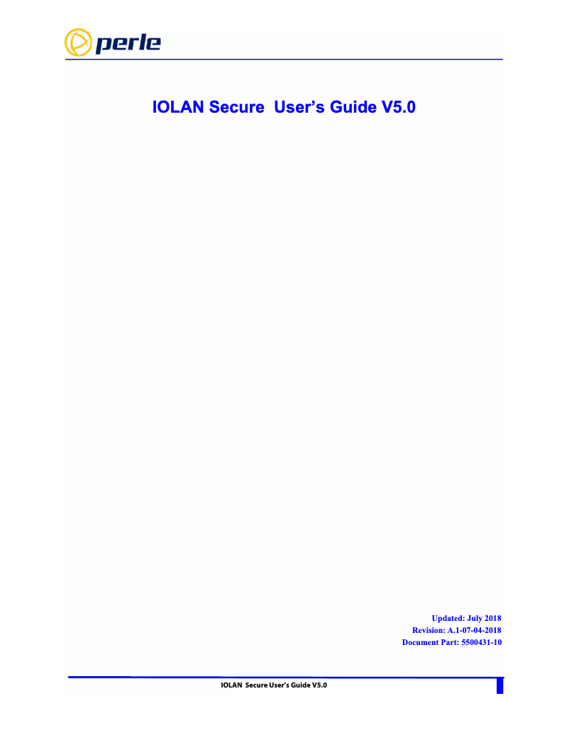 Página nº 1 - Manual de usuario Perle IOLAN SCG16