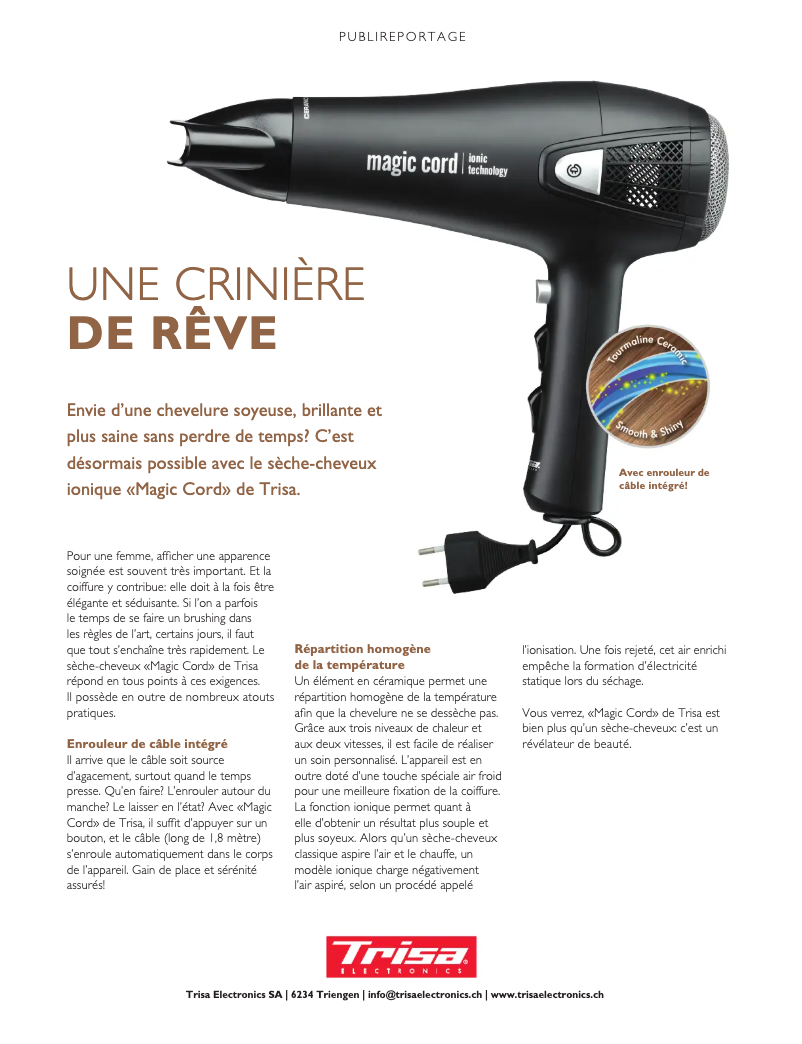 Imagen de la primera página del manual del dispositivo Magic Cord