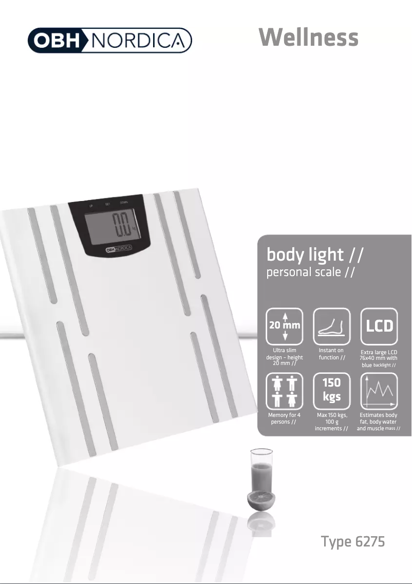 Página nº 1 - Manual de usuario OBH Nordica 6275