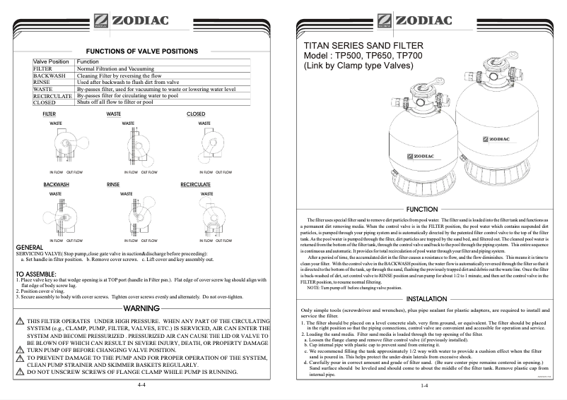 Imagen de la primera página del manual del dispositivo TP500