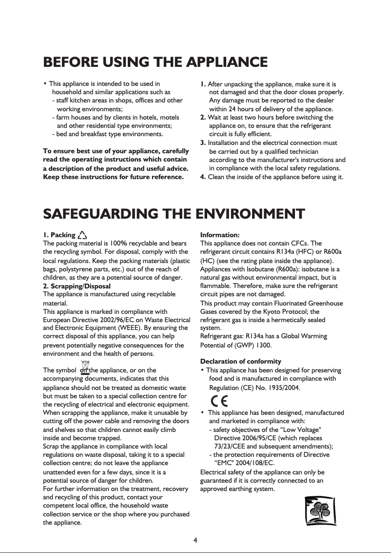 Página 1 del manual Manual de usuario Whirlpool WBE3417 A+WF