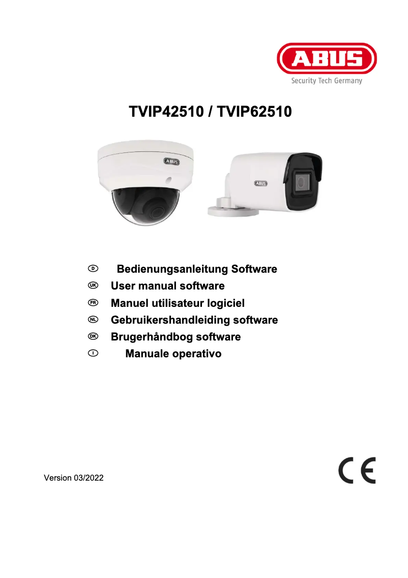 Página 1 del manual Manual de instrucciones Abus TVIP62510