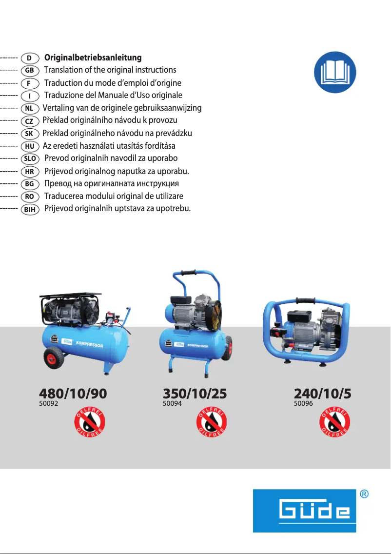 Imagen de la primera página del manual del dispositivo Airpower 240/10/5