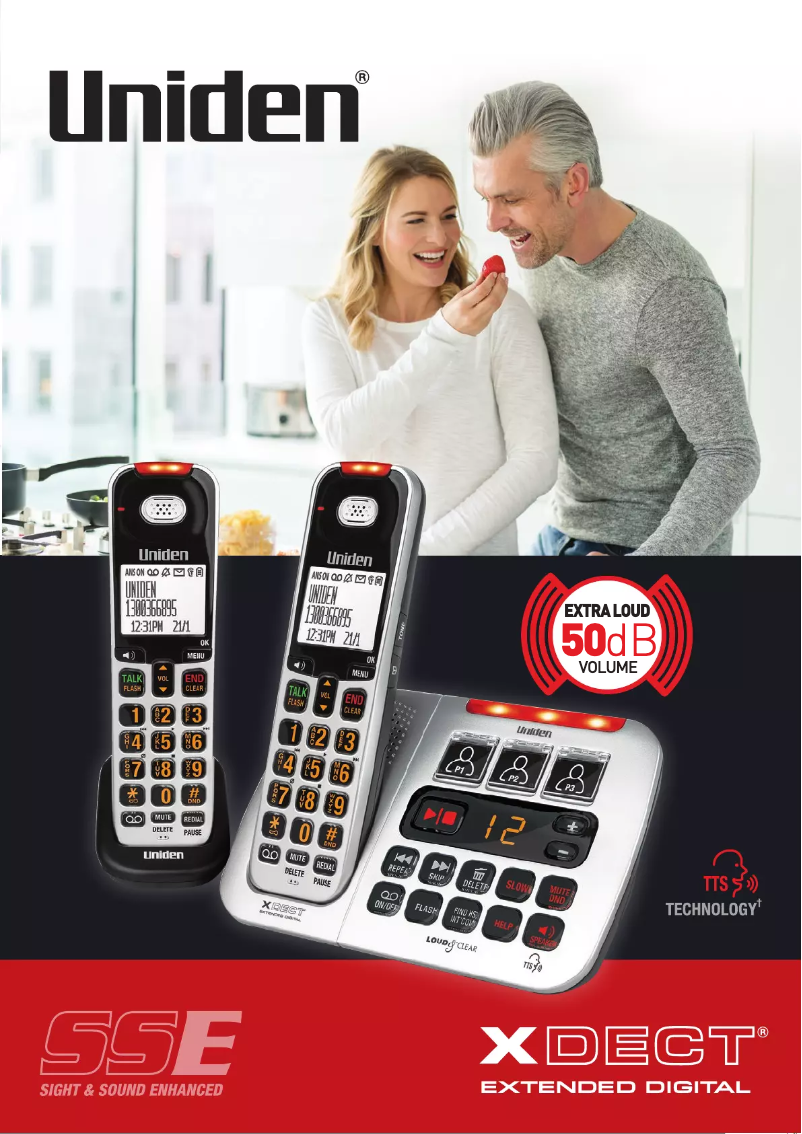 Página 1 del manual Folleto Uniden SS E45W