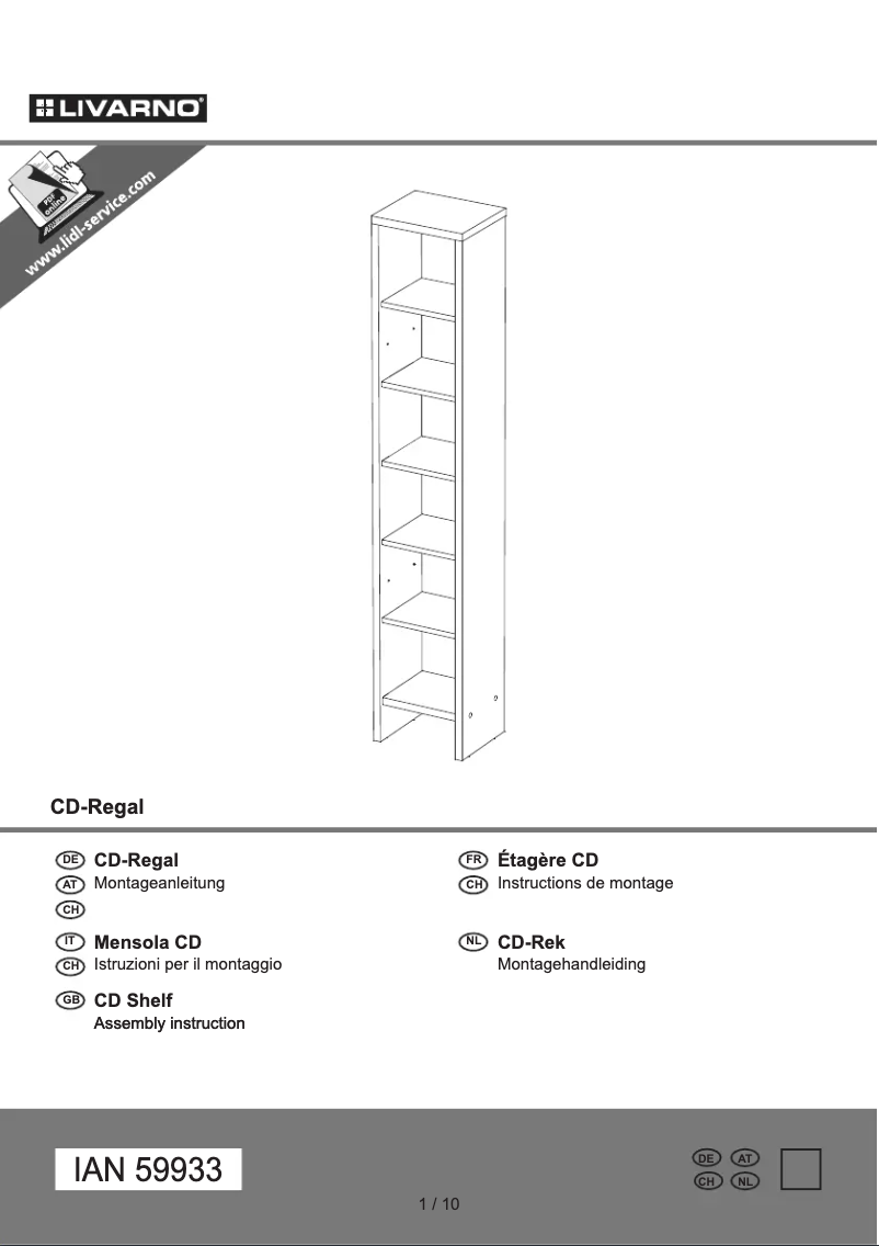 Página nº 1 - Manual de usuario Livarno Lux IAN 59933