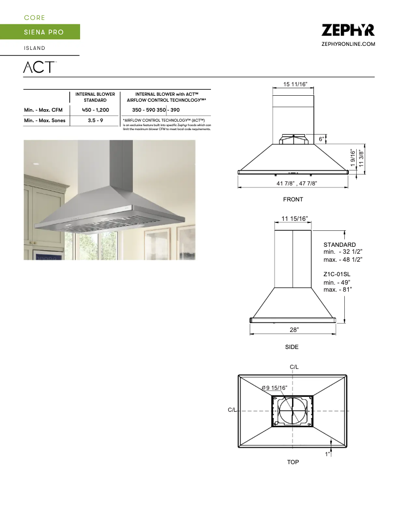 Imagen de la primera página del manual del dispositivo Siena Pro ZSL-E48CS