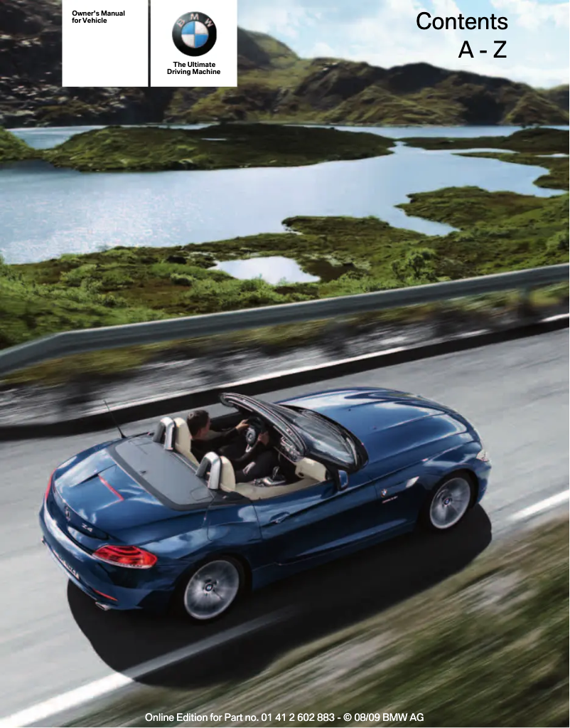 Imagen de la primera página del manual del dispositivo Z4 sDrive35i Roadster (2010)