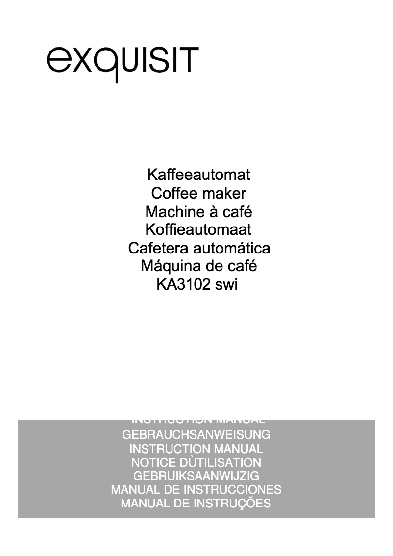 Imagen de la primera página del manual del dispositivo KA 3102 swi