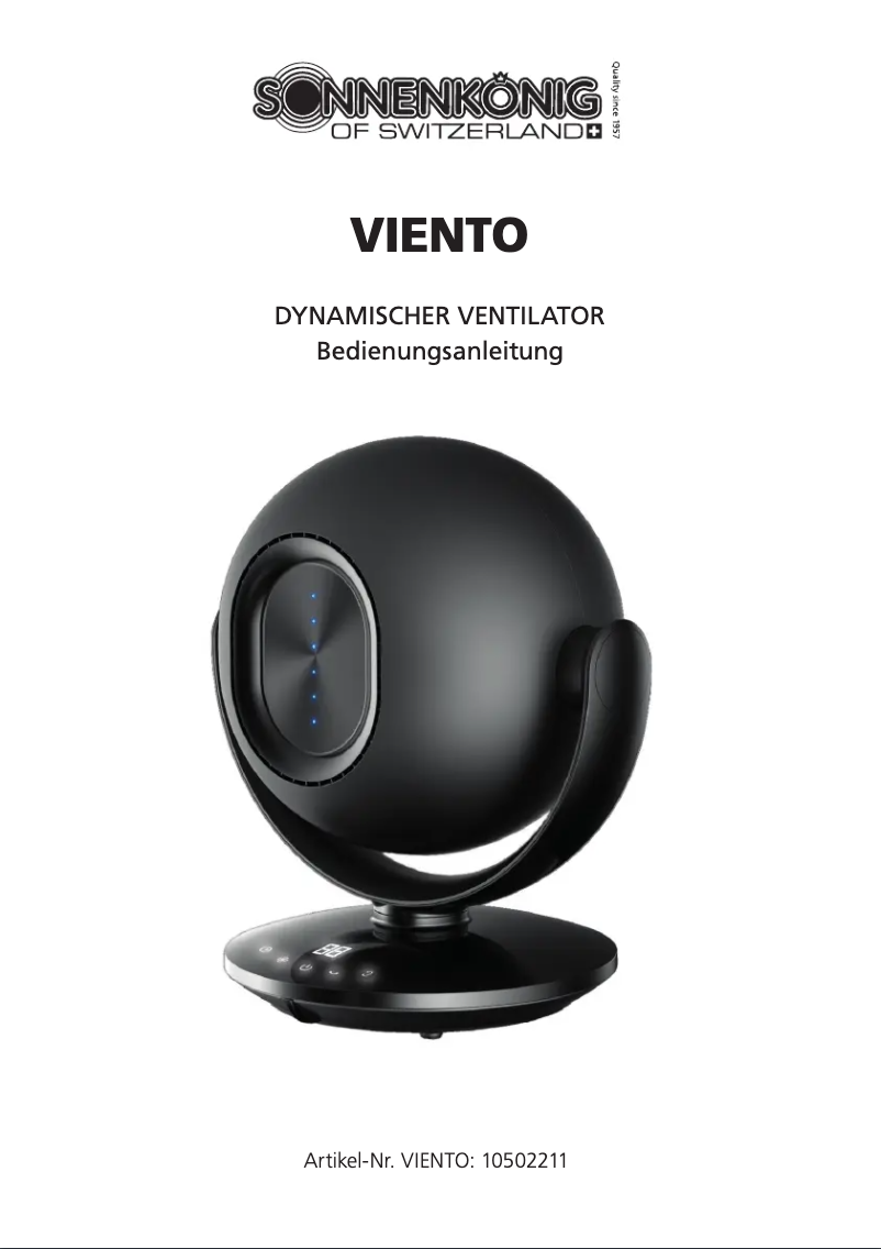 Página 1 del manual Manual de usuario Sonnenkönig Viento