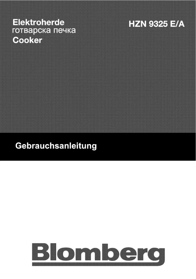 Página 1 del manual Manual de usuario Blomberg HZN 9325 A