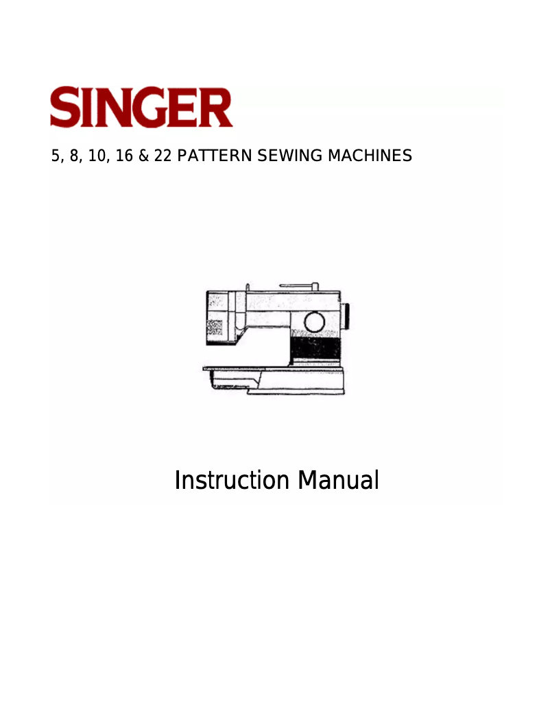 Página 1 del manual Manual de usuario Singer 9020