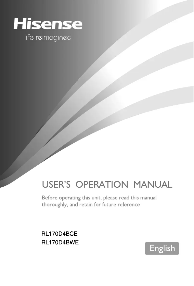 Imagen de la primera página del manual del dispositivo RL170D4BWE