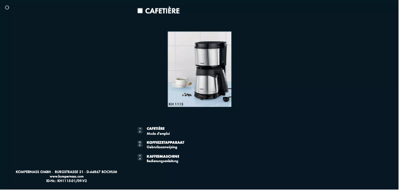 Página 1 del manual Manual de usuario Bifinett KH 1115