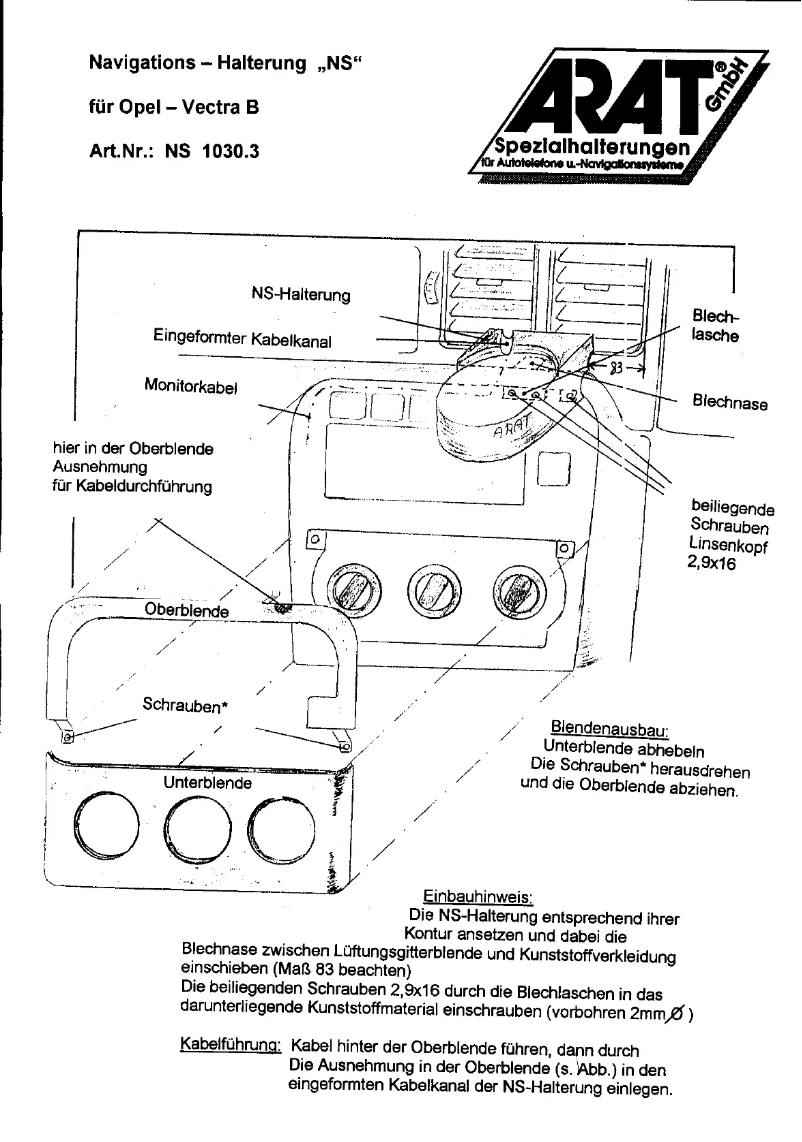 Imagen de la primera página del manual del dispositivo NS1030.3