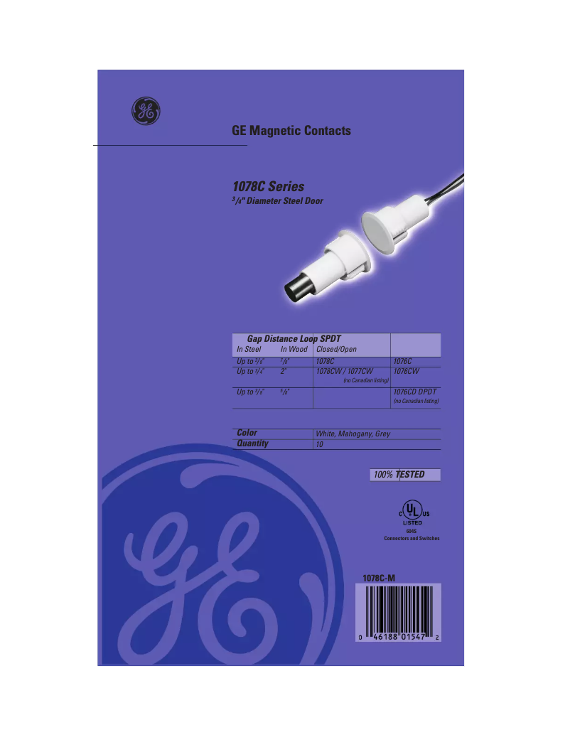 Imagen de la primera página del manual del dispositivo 1078C-N