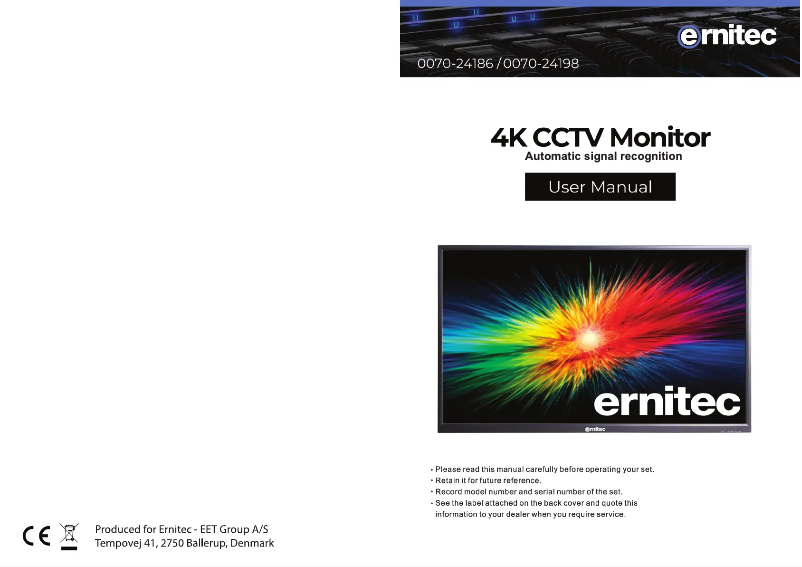 Imagen de la primera página del manual del dispositivo 0070-24186