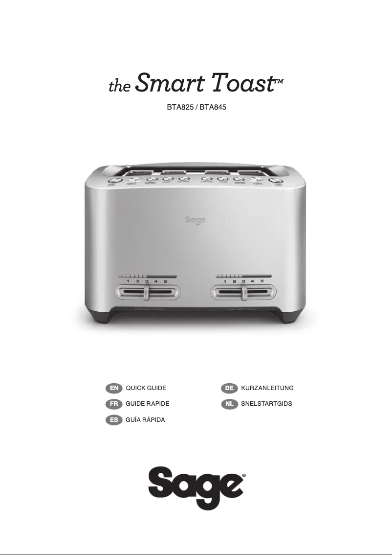 Imagen de la primera página del manual del dispositivo the Smart Toast BTA825