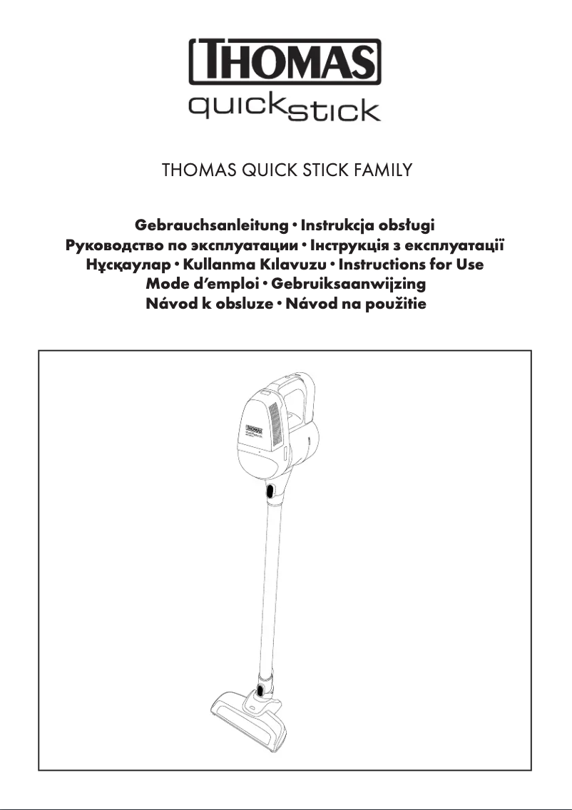 Página 1 del manual Manual de usuario Thomas Quick Stick Family
